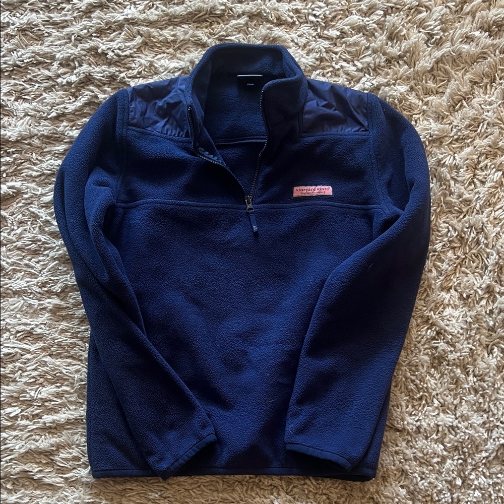 Vineyard Vines Dark Blue Fleece Pullover
